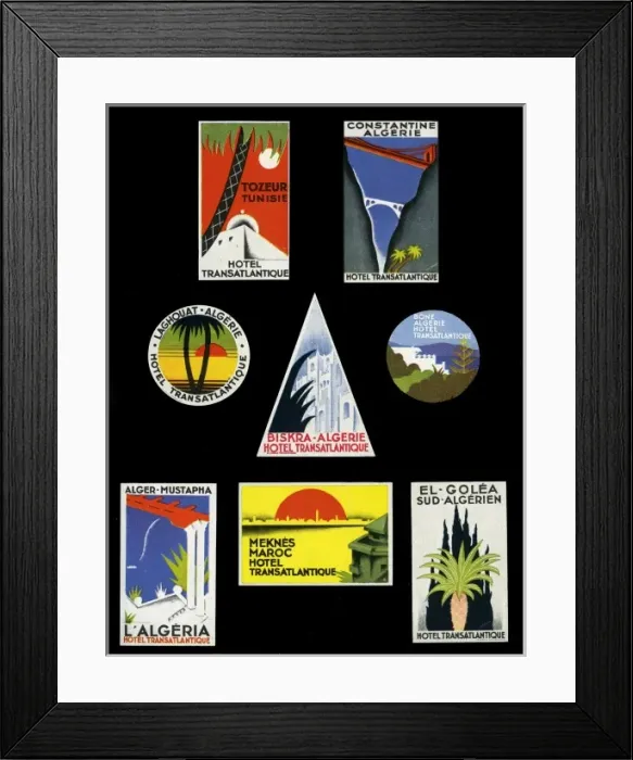 Framed Print : Baggage labels 1. 1929. jpg Framed Print : Baggage labels 1. 1929. jpg