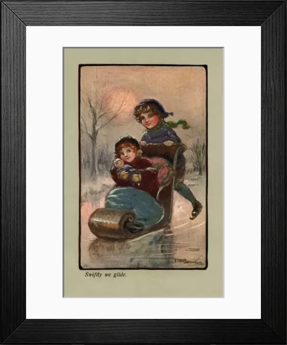 Framed Print : CWF. Swiftly we Glide. Ethel Parkinson. c. 1911. jpg Framed Print : CWF. Swiftly we Glide. Ethel Parkinson. c. 1911. jpg