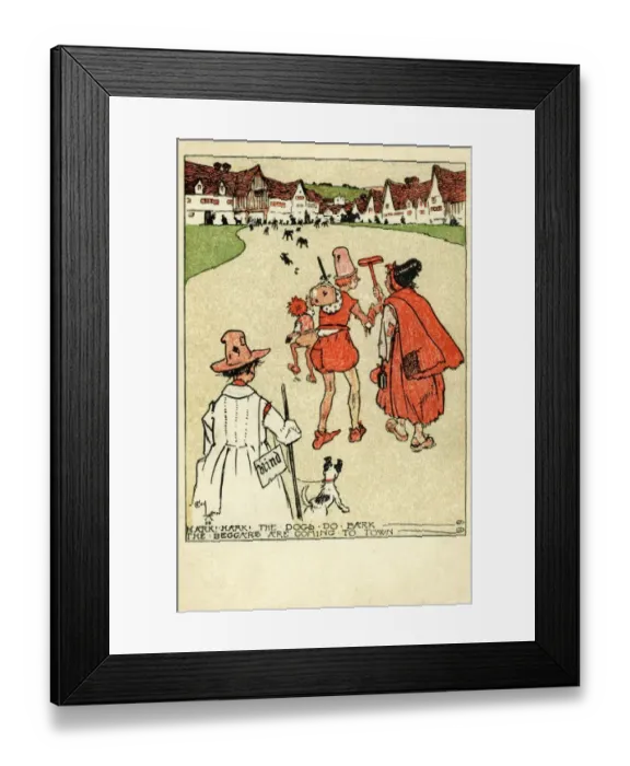 Framed Print : Hills. Hark Hark The Dogs Do Bark. Cecil Aldin. 1898. jpg Framed Print : Hills. Hark Hark The Dogs Do Bark. Cecil Aldin. 1898. jpg