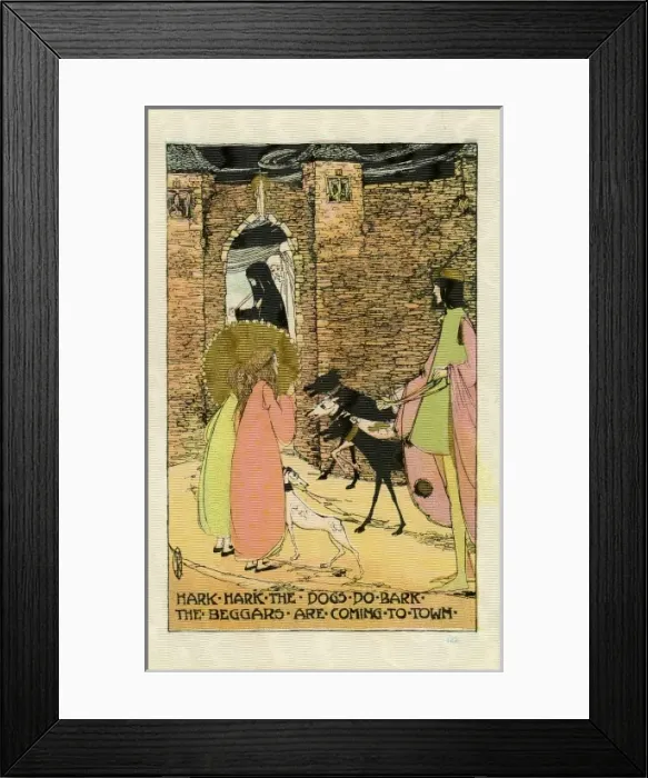 Framed Print : Millar & Lang. Hark Hark The Dogs Do Bark. Jessie King. 1904. jpg Framed Print : Millar & Lang. Hark Hark The Dogs Do Bark. Jessie King. 1904. jpg