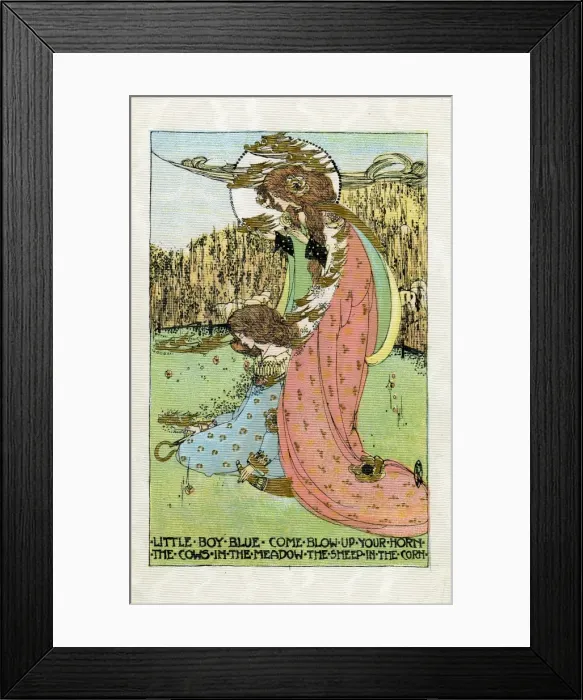 Framed Print : Millar & Lang. Little Boy Blue. Jessie King. 1904. jpg Framed Print : Millar & Lang. Little Boy Blue. Jessie King. 1904. jpg
