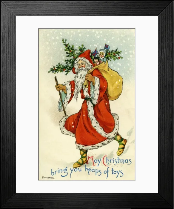 Framed Print : Misch. Santa Claus. Florence Hardy c. 1905. jpg Framed Print : Misch. Santa Claus. Florence Hardy c. 1905. jpg