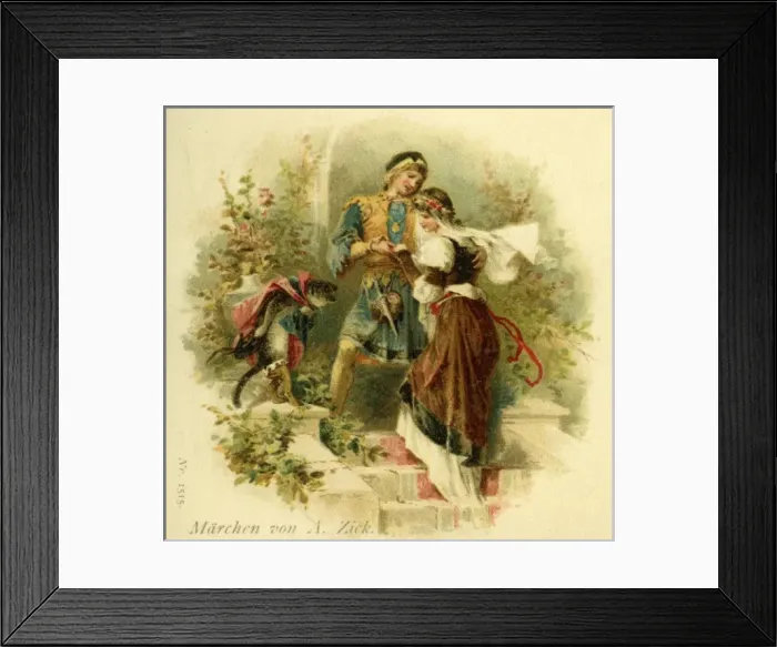 Framed Print : Puss in Boots. Anon. c. 1899. jpg Framed Print : Puss in Boots. Anon. c. 1899. jpg