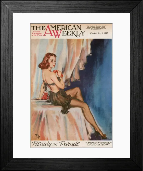 Framed Print : David Wright woman in black underwear Framed Print : David Wright woman in black underwear