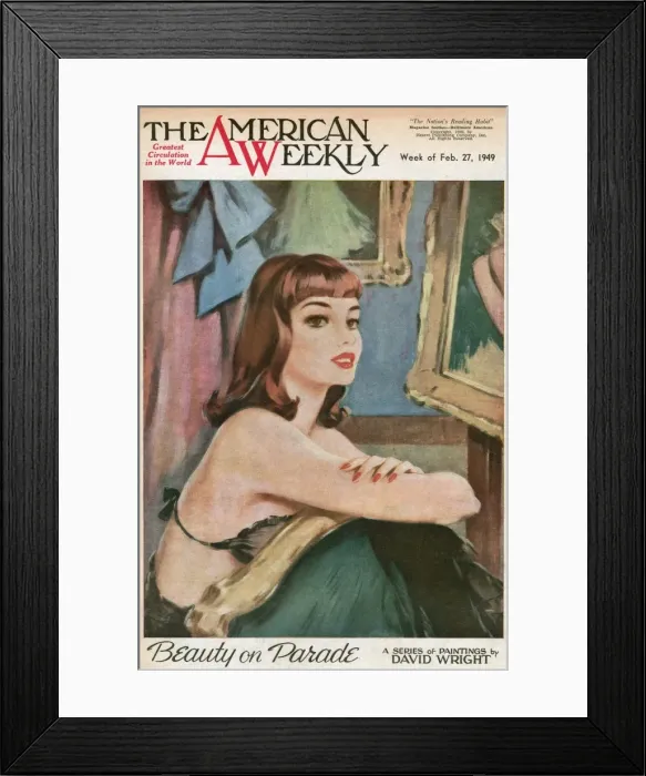 Framed Print : David Wright woman in black underwear Framed Print : David Wright woman in black underwear