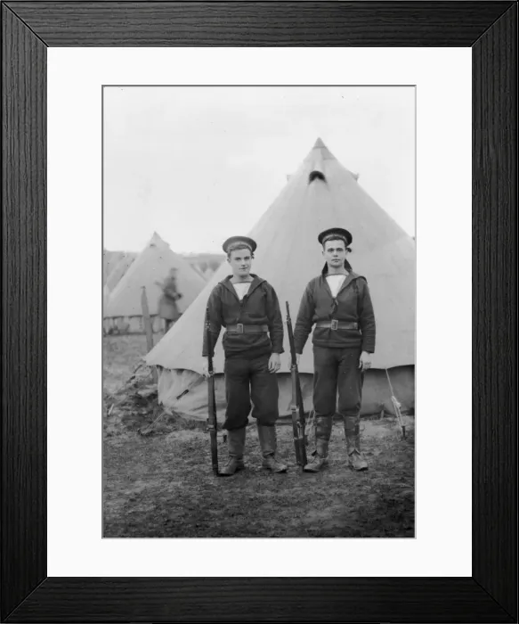 Framed Print : Two members of the Royal Naval Division Framed Print : Two members of the Royal Naval Division