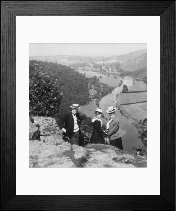 Framed Print : Three Edwardians in the countryside Framed Print : Three Edwardians in the countryside