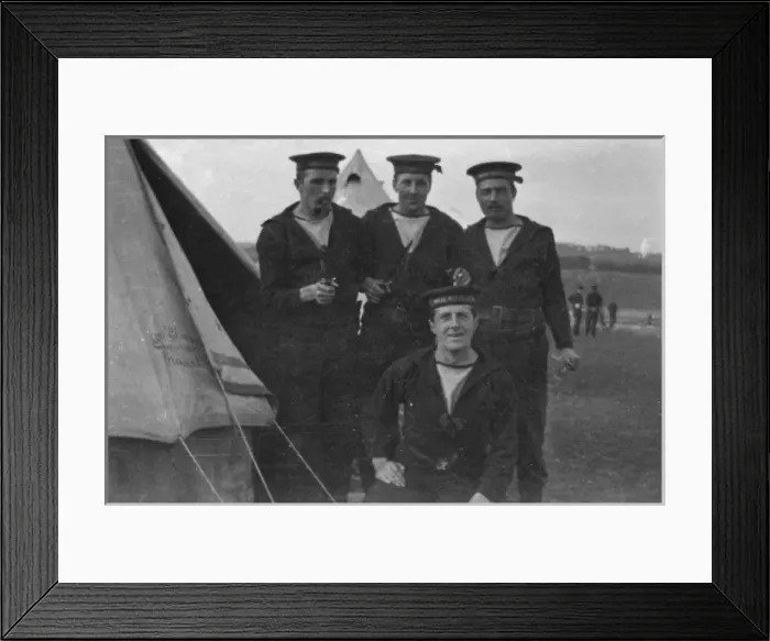 Framed Print : Four members of the Royal Naval Division Framed Print : Four members of the Royal Naval Division
