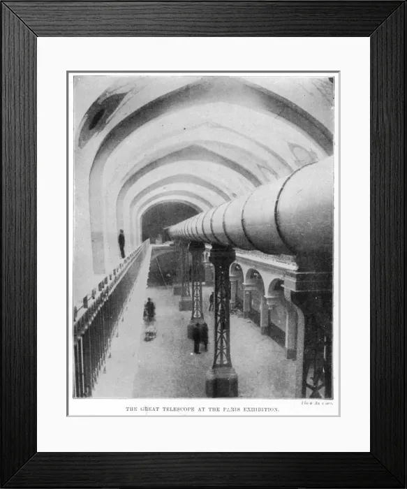 Framed Print : The great telescope at the Paris Exhibition Framed Print : The great telescope at the Paris Exhibition