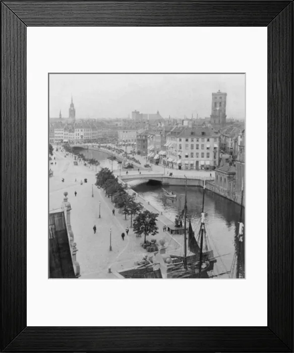 Framed Print : Unidentified coastal town Framed Print : Unidentified coastal town
