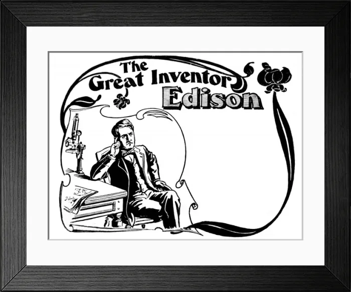 Framed Print : Thomas Edison, American inventor Framed Print : Thomas Edison, American inventor