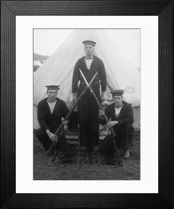 Framed Print : Three members of the Royal Naval Division Framed Print : Three members of the Royal Naval Division