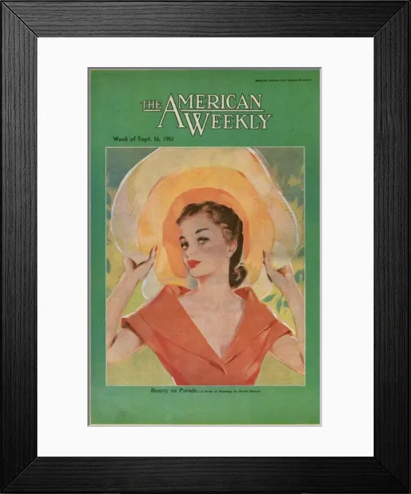 Framed Print : David Wright woman in red summer dress Framed Print : David Wright woman in red summer dress