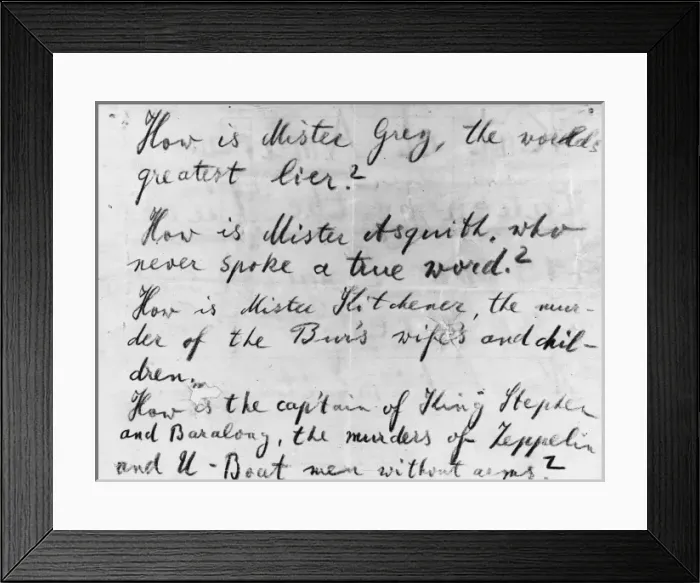 Framed Print : No Mans Land notice Framed Print : No Mans Land notice