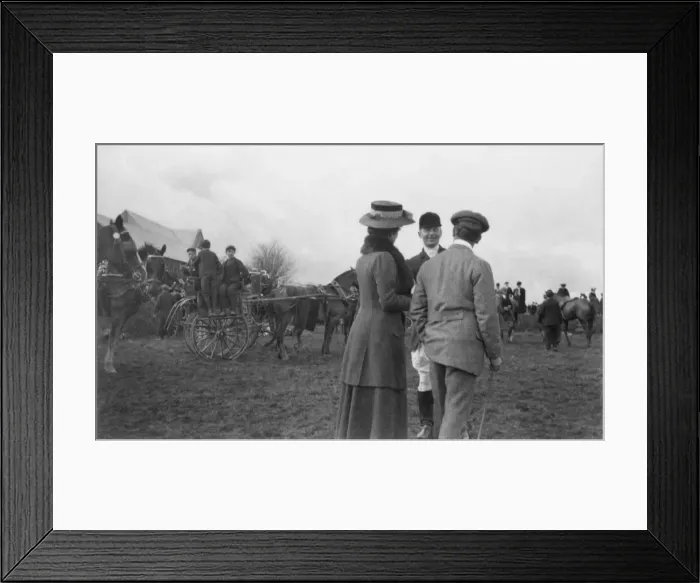 Framed Print : Gathering before a Hunt - The Meet Framed Print : Gathering before a Hunt - The Meet