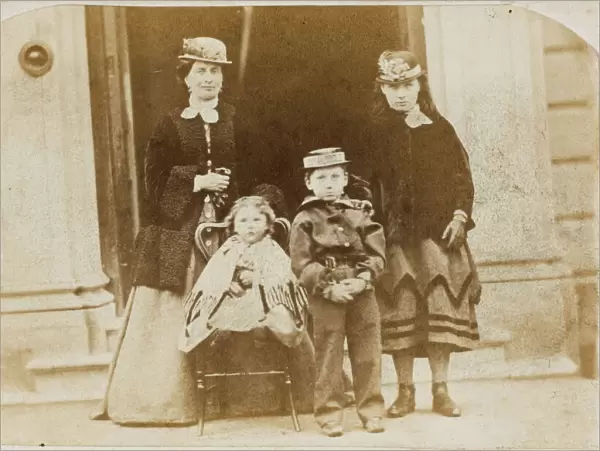 Victorian mother and three children (Polhill-Turner family)