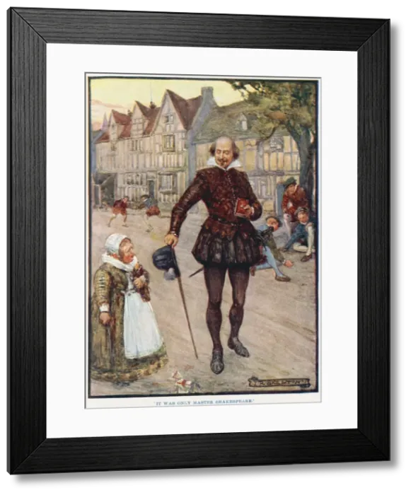 Framed Print : Shakespeare in a London street