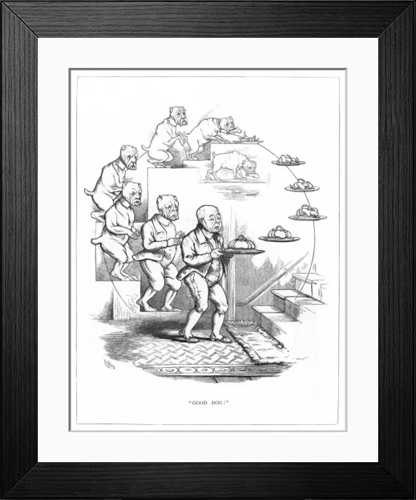 Framed Print : Origin Species, CH Bennett, Dog - Servant Framed Print : Origin Species, CH Bennett, Dog - Servant