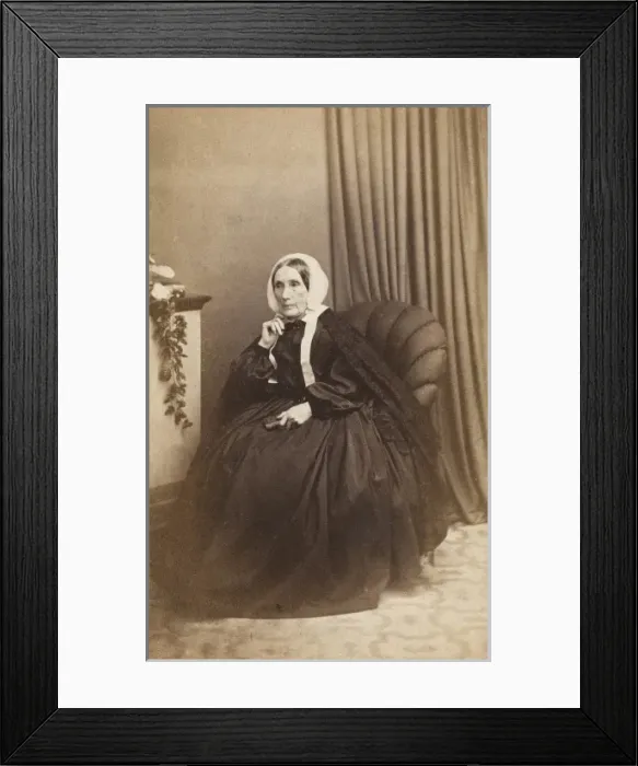 Framed Print : Victorian widow, Mrs Lort Mansel Framed Print : Victorian widow, Mrs Lort Mansel