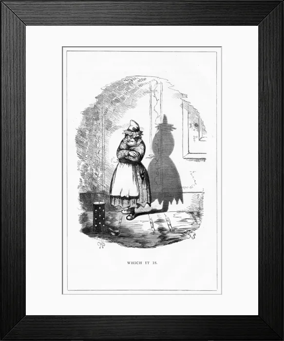 Framed Print : Shadow drawing. C. H. Bennett, Which is it Framed Print : Shadow drawing. C. H. Bennett, Which is it