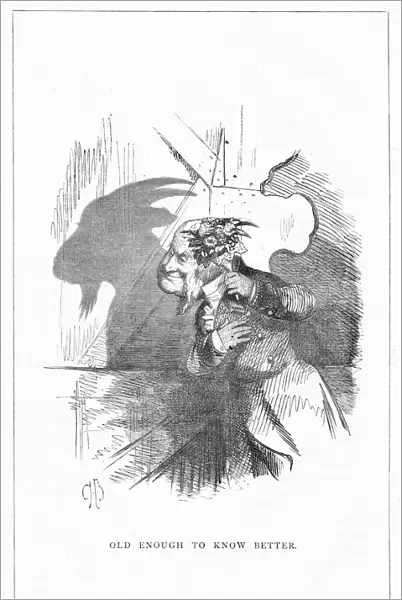 Shadow drawing. C. H. Bennett, Old enough