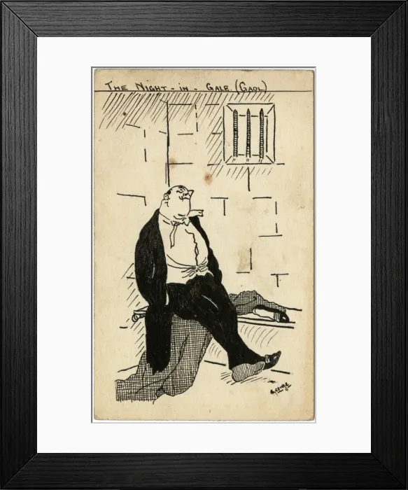 Framed Print : The Night-in-Gale (Gaol) by George Ranstead Framed Print : The Night-in-Gale (Gaol) by George Ranstead