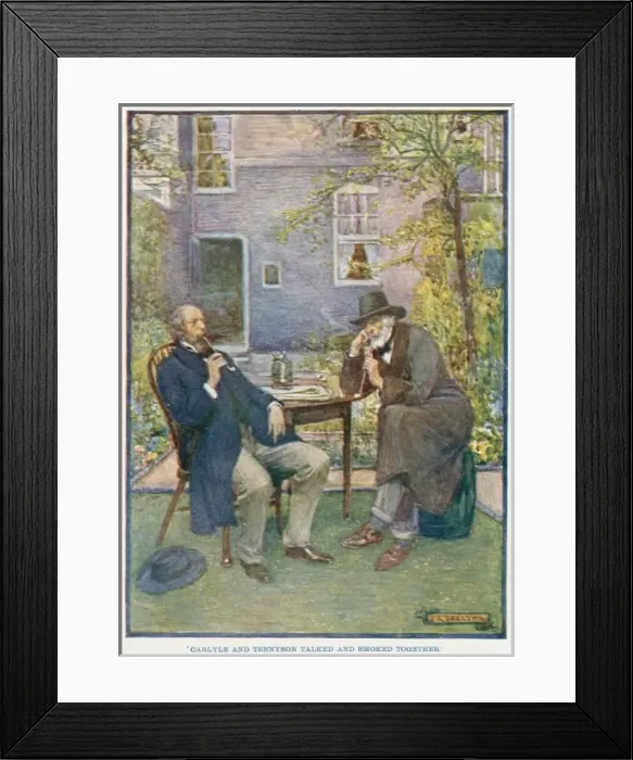 Framed Print : Tennyson and Carlyle Framed Print : Tennyson and Carlyle