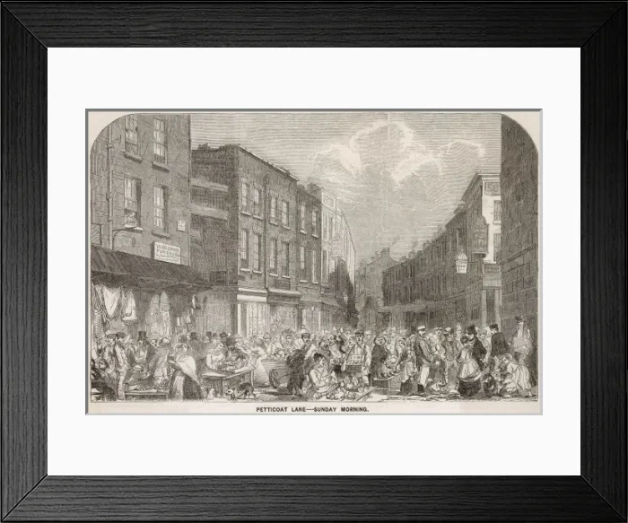 Framed Print : Petticoat Lane, 1858 Framed Print : Petticoat Lane, 1858
