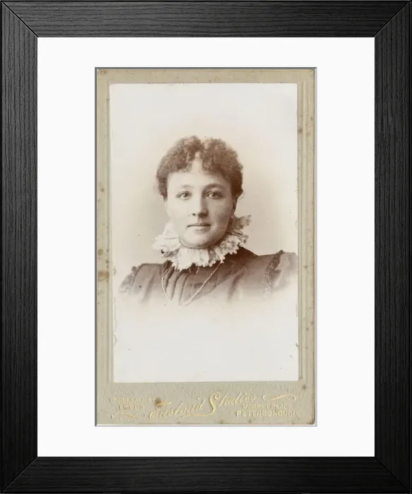 Framed Print : Young Victorian woman, head and shoulders portrait Framed Print : Young Victorian woman, head and shoulders portrait