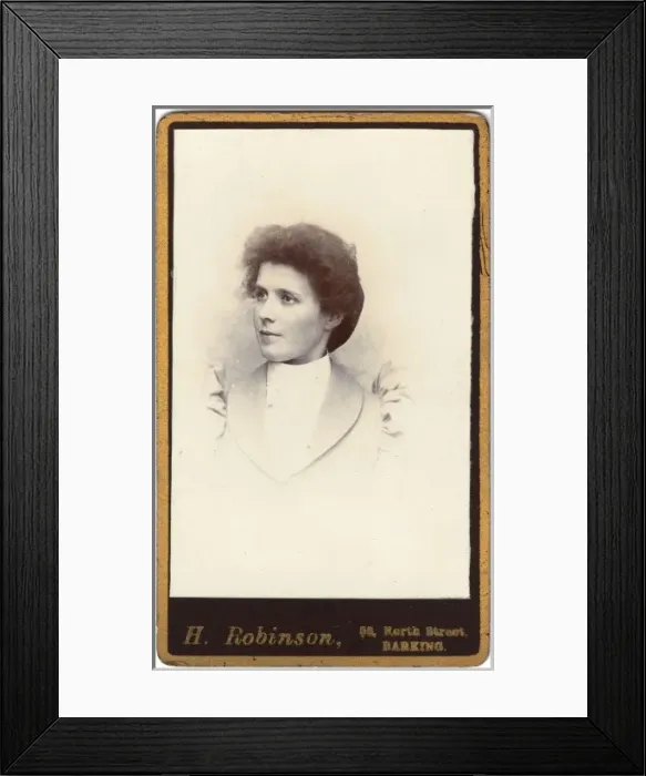 Framed Print : Young Victorian woman, head and shoulders portrait Framed Print : Young Victorian woman, head and shoulders portrait