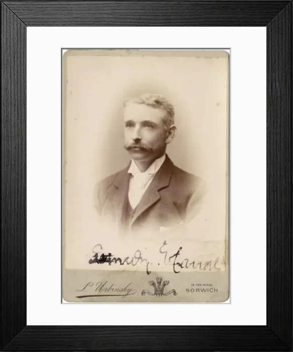 Framed Print : Young Victorian man in head and shoulders portrait Framed Print : Young Victorian man in head and shoulders portrait
