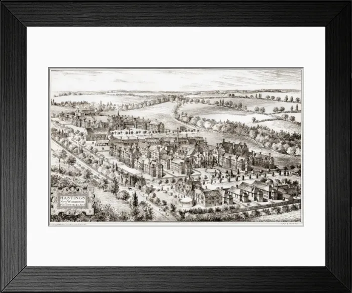 Framed Print : Proposed design for new Hastings Union workhouse Framed Print : Proposed design for new Hastings Union workhouse