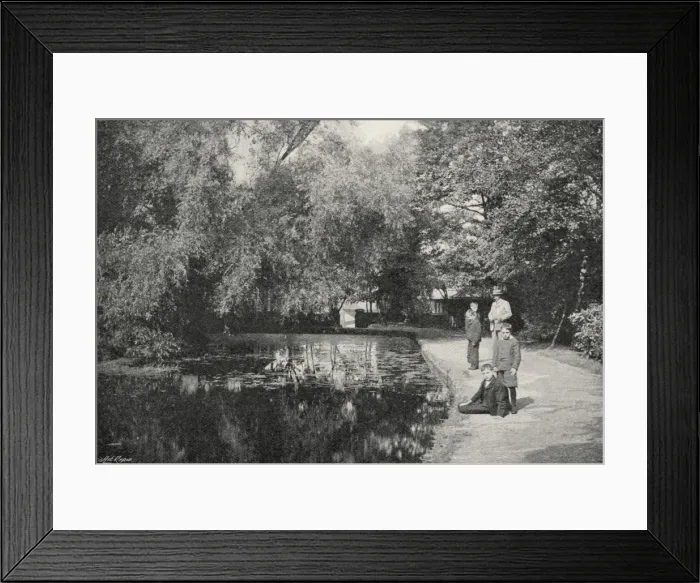 Framed Print : The Lake, Lambeth Schools, West Norwood, London Framed Print : The Lake, Lambeth Schools, West Norwood, London