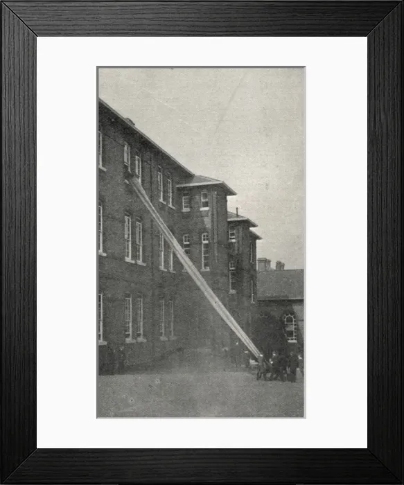 Framed Print : Fire Drill at Lambeth Schools, West Norwood, London Framed Print : Fire Drill at Lambeth Schools, West Norwood, London