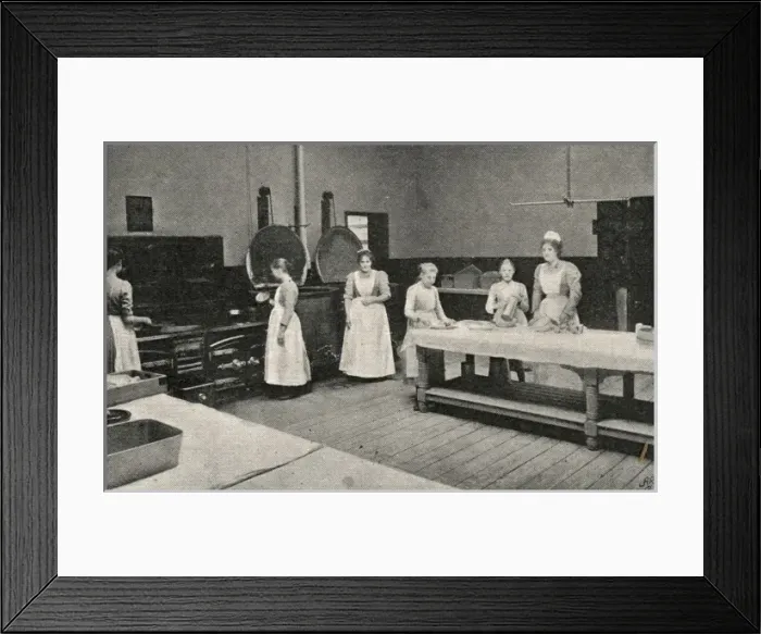 Framed Print : Kitchens, Lambeth Schools, West Norwood, London Framed Print : Kitchens, Lambeth Schools, West Norwood, London