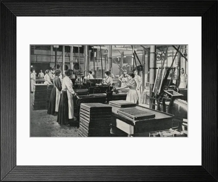 Framed Print : French Cream room at a sweet factory, London Framed Print : French Cream room at a sweet factory, London