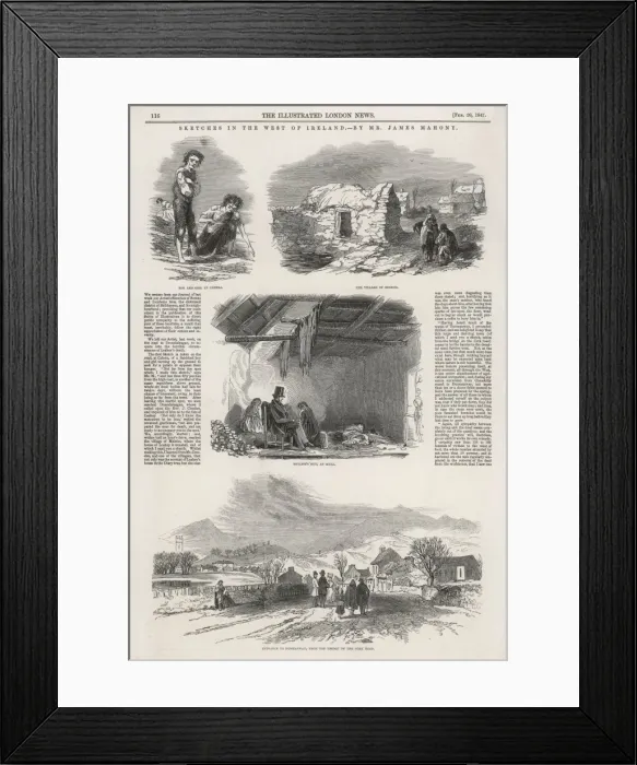 Framed Print : Sketches in the west of Ireland Framed Print : Sketches in the west of Ireland