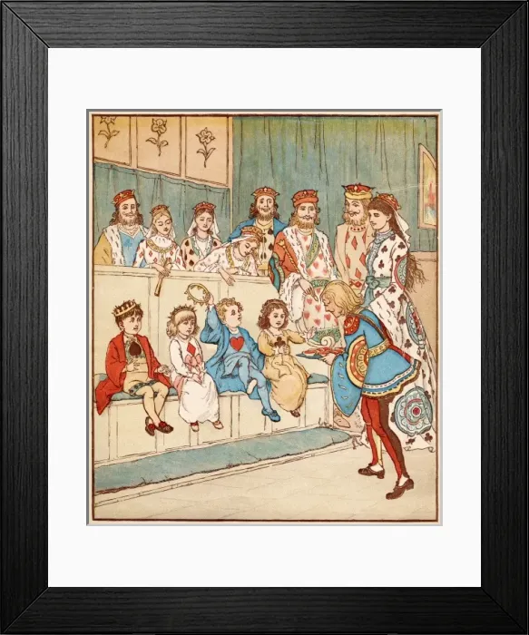 Framed Print : Nursery, rhyme, The Queen of Hearts, Caldecott, 7 of 8 Framed Print : Nursery, rhyme, The Queen of Hearts, Caldecott, 7 of 8