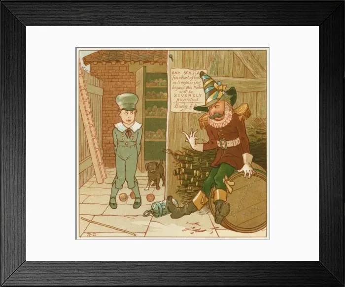 Framed Print : Guy Fawkes reprimands trespasser Framed Print : Guy Fawkes reprimands trespasser