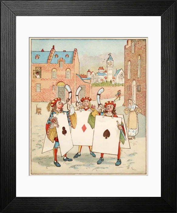 Framed Print : Nursery, rhyme, The Queen of Hearts, Caldecott, 4 of 8 Framed Print : Nursery, rhyme, The Queen of Hearts, Caldecott, 4 of 8