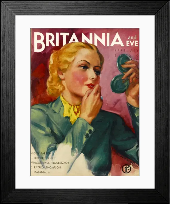 Framed Print : Britannia and Eve front cover Framed Print : Britannia and Eve front cover