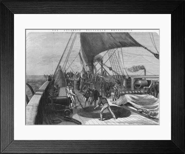 Framed Print : The Atlantic Telegraph Expedition Framed Print : The Atlantic Telegraph Expedition