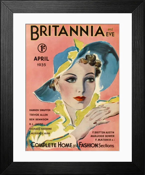 Framed Print : Britannia and Eve magazine, April 1935 Framed Print : Britannia and Eve magazine, April 1935