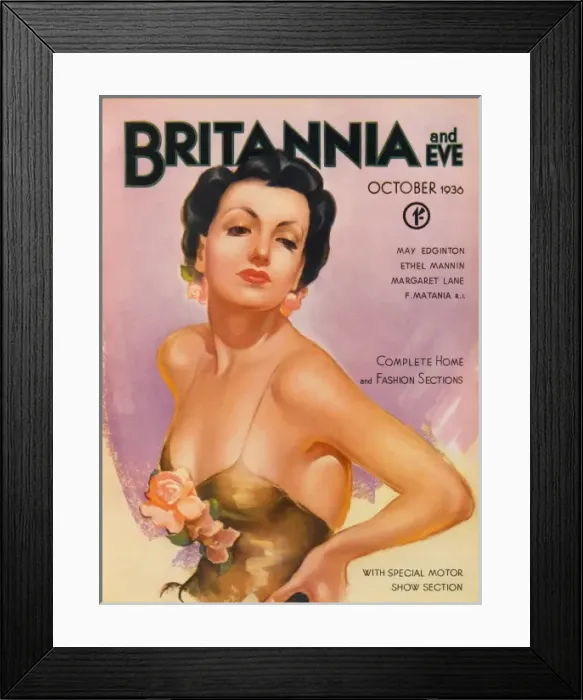 Framed Print : Britannia and Eve front cover Framed Print : Britannia and Eve front cover