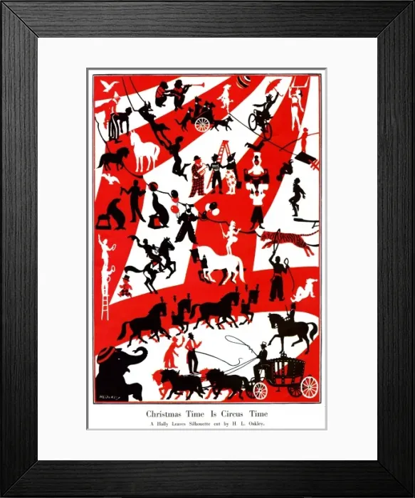 Framed Print : Christmas Time is Circus Time by H. L. Oakley Framed Print : Christmas Time is Circus Time by H. L. Oakley