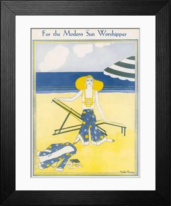 Framed Print : For the Modern Sun Worshipper by Gordon Conway Framed Print : For the Modern Sun Worshipper by Gordon Conway