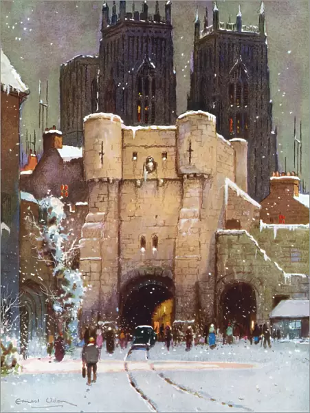 York Minster in winter by Ernest Uden