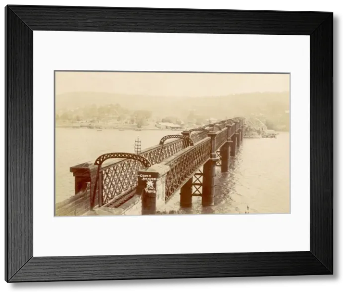 Framed Print : Como Railway Bridge, Australia Framed Print : Como Railway Bridge, Australia