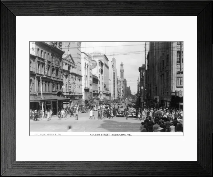 Framed Print : Collins Street, Melbourne Framed Print : Collins Street, Melbourne