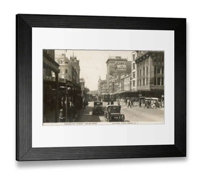 Framed Print : Swanston Street, Melbourne Framed Print : Swanston Street, Melbourne